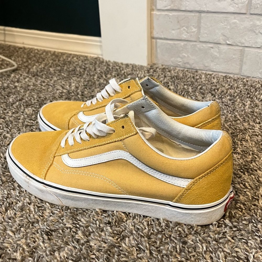Yellow old skool vans